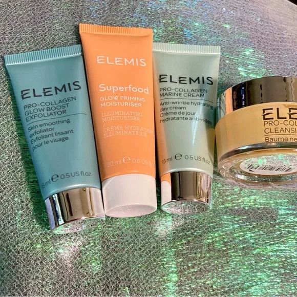 Skincare Elemis Pro collagen Set 5 pc Cosmetic Bag New - Picture 2 of 8